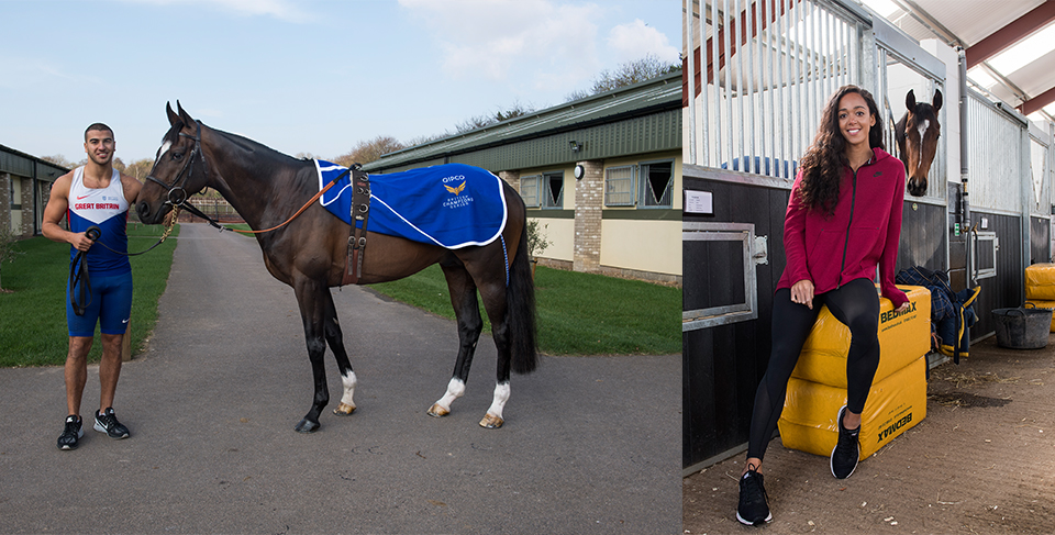 BCS ambassadors Adam Gemili and Katarina Johnson-Thompson