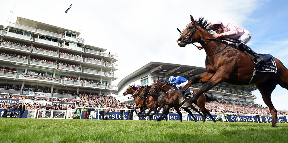 Anthony Van Dyke wins the Epsom Derby