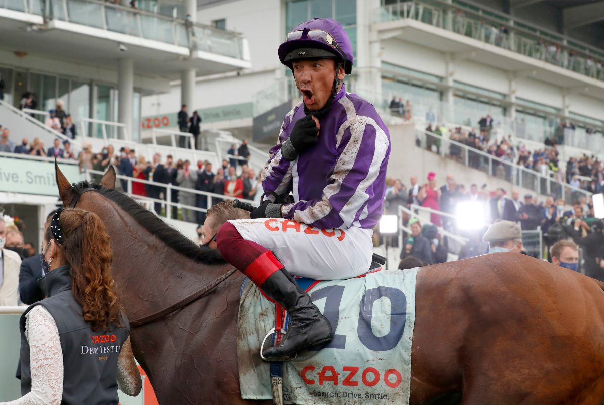 Snowfall and Frankie Dettori win the Cazoo Oaks